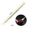 Pipa Cuchara de Pasta de Tabaco de Acero Inoxidable Soporte para Cigarrillos Cuchara para Excavar Aceite de Tabaco Herramienta de Limpieza Talla de Vela Palo de Talla de Doble Cabeza Cuchara para Pasta de Tabaco