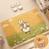 Alfombrilla de Piso para Baño Puerta de Inodoro Absorción de Agua Secado Rápido Alfombrilla Antideslizante Bañera Almohadilla para Pies Alfombra Gruesa para Inodoro Baño