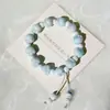 Pulsera de Cerámica Jingdezhen Nueva Pulsera de Cerámica China Joyería Estudiante Estilo Tíbet Cuerda Trenzada a Mano Puesto Regalo para Estudiante