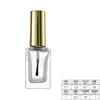 Botellas Transparentes Redondas y Cuadradas para Esmalte de Uñas 5ml 10ml 15ml Botellas de Vidrio para Cosméticos con Tapa y Pincel