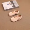 Zapatos Infantiles de Piel Arrugada Estilo Coreano Estilo Pequeño Chanel Primavera 2025 Zapatos Pequeños de Piel para Niñas Zapatos Individuales Pequeños de Princesa para Niños Mocasines para Bebés