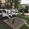 Esterilla para Autocaravana y Camping de Material PP Estilo Geométrico, Impermeable, Ecológica, Fácil de Limpiar, Adecuada para Pícnics, Patios, Balcones y Piscinas