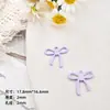 Accesorios colgantes de lazo coloridos de aleación pintados en spray para pulseras, collares, pendientes y otras joyas de bricolaje