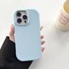Capa de celular com anel de lente galvanizada de macaron de cor sólida para menina gordinha para iPhone 15 14 13 capa protetora