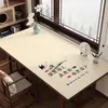 Novo tapete de mesa estilo chinês, toalha de mesa com caligrafia chinesa, à prova d'água e à prova de óleo, tapete especial de proteção para desktop para estudantes estudando e escrevendo
