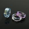 Anillo Acrílico Transparente Diseño Nicho Corea del Sur Anillo Geométrico con Forma de Viento Frío Anillo para Dedo de Comida para Chica Linda