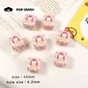 Acrílico Quadrado Cachorro de Pão Desenho Animado Hambúrguer Feito à Mão DIY Corrente para Celular Chaveiro Joia Acessórios com Contas Contas