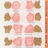 Mini Moldes para Galletas de Dibujos Animados Sanrio Hogareños Moldes de Sandía Estéreo 3D Corte a Presión Horneado de Fondant Hecho a Mano