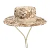 Sombrero de ala redonda con camuflaje multicolor Wanxing Transpirable para exteriores Entrenamiento de combate Sombrero de pescador Militar extranjero Gorro táctico Venta al por mayor