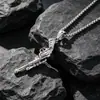 Collar con colgante de pistola para hombre, joyería de acero de titanio, colgante con forma dominante, venta al por mayor de fábrica SP560