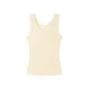 Camisola de Seda Modal para Mujer, Nueva Ropa Interior de Lana Primavera/Verano, Top de Color Sólido con Diseño Ajustado
