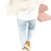 Comércio Exterior Wish Primavera/Outono Roupas Femininas Europeu/Americano Não Apertado Calças de Perna Larga Confortável Casual Bolsos Patch Jeans Retrô Atacado