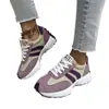 Tamanho Plus Modelo Novo Transfronteiriço Primavera/Verão 2026 Tênis Casuais Femininos com Solado Grosso que Aumentam a Altura, Sapatos Esportivos Patchwork, Moda Estudantil