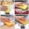 Algodón de Pulpa de Madera Natural Transfronterizo para Lavar Platos Esponja Absorbente de Pulpa de Madera Estropajo Limpieza Esponja para Lavar Platos Descontaminación Algodón para Lavar Platos