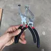Pinzas de Corte de Energía Tipo Codo 60 Grados Rojo y Negro, Pinzas Cortacables, Conector de Tubería de Aceite para Coche, Palanca, Juego de Extractor de Agujas, Transfronterizo