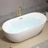 Banheiro Residencial Apartamento Pequeno Individual Acrílico Adulto Sem Costura Peça Única Hotel Alto Padrão Banheira Autoportante