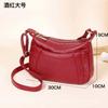 Top Layer Cowhide Bolsa Mãe Grande Capacidade Shoulder Bag 2023 Novo All-match Crescente Bag Wide Shoulder Strap Crossbody Bag Bolsa Feminina