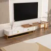 Mesa de centro em placa de rocha, rack de TV moderno, armário de chão minimalista, suporte de TV, mesa de centro, design tudo-em-um, estilo de luxo leve, armário de armazenamento extensível