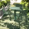 Juego de mesa y sillas para exteriores, mesa cuadrada pequeña de hierro forjado para ocio, juego de tres piezas de mesa y sillas para balcón de jardín, patio, tienda de té con leche, cafetería