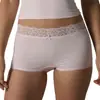Ropa Interior de Encaje de Algodón SKIM Kardashian Europea y Americana ins Algodón Puro Encaje Color Sólido Pantalones Cortos de Cintura Alta para Mujer