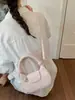Bolsas Femininas de Nicho 2026 Novo Estilo Bolsa de Ombro Único de Axila Trançada Tendência Simples para o Dia a Dia Celebridade da Internet Bolsa Transversal Bolsa de Mão