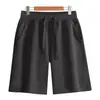 Shorts Masculino Huamian, Unissex de Algodão com Caimento Solto, Cor Sólida, Roupa Externa, Calças de Cinco Pontos, Calças Casuais Esportivas, Shorts Casuais de Verão