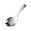 Cuchara portátil de acero inoxidable 304 Tenedor de mango corto Cuchara para que los estudiantes coman postre Cuchara redonda Tenedor mini vajilla