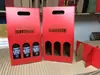 Caixa de Embalagem para Vinho Tinto Spot Caixa Colorida de Papelão Ondulado para Cerveja Caixa de Vinho Única e Dupla em Couro Sintético Bolsa Universal para 6 Garrafas