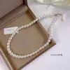 Colar de Pérolas Preguiçoso Estilo Francês Verão Leve Nicho de Luxo High-end All-match Collar Chain 2024 Novos Acessórios Colar