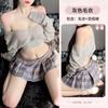 Sexy lingerie bonito campus jk camisola uniforme transparente tentação paixão terno feminino 1055