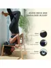 Banco de yoga para hacer el pino - Silla de yoga de pie para la familia y el gimnasio - Madera y almohadillas de PU - Alivia la fatiga y fortalece el cuerpo