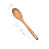 Cuchara de madera comercial mango largo cuchara para mezclar cuchara pequeña condimento alargada café nuez en polvo cuchara sopera miel cuchara para hielo cuchara de postre