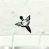 Pendientes serie tinta negra de aleación de titanio F-136, rosca interna de titanio G23, anillos de labio de circonita cúbica, joyería para piercing