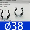 Abrazaderas elásticas de acero inoxidable aisladas recubiertas de goma para tuberías, clips para tuberías, abrazaderas en forma de U, abrazaderas para tubos de lámparas, clips de resorte para tuberías de agua y soportes.