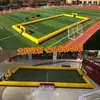 Campo de Fútbol Inflable Grande Móvil Kt Fútbol Jardín de Infancia Escuela Competición de Fútbol al Aire Libre Valla Cancha de Voleibol Estructura Inflable