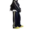 [Algodón Mamba 280g] Traje Deportivo Holgado de Talla Grande Adelgazante para Mujer Estilo Coreano Casual Conjunto de Dos Piezas para Correr 300