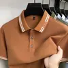 Camiseta Masculina Manga Curta 100% Algodão Puro 2026 Verão Novo Estilo Casual de Negócios Respirável Gola Polo Masculina Manga Curta Atacado