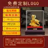 Coleta de Riqueza e Bênção da Fortuna Ovelha Ornamento Veludo Areia Artesanato Dourado Suporta Personalização de LOGO Embalagem em Caixa de Presente Reunião Anual da Empresa Presentes para Clientes