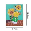 Explosiones de AliExpress Insignia Europea y Americana Aleación con Goteo de Aceite Cabeza de Van Gogh Oreja Broche con Goteo de Aceite Accesorios para Ropa