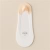 Meias Cano Baixo de Seda de Gelo Femininas Meias Brancas Combinando Cores Antiderrapantes com Meias Femininas Finas Primavera e Verão Algodão Boca Rasa Meias Invisíveis
