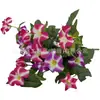 Amazon Arreglo Floral de Flor de la Mañana de 11 Ramas para Jardín Exterior, Sala de Estar, Decoración del Hogar, Decoración de Plantas y Flores, Flor Artificial