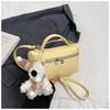 Bolso de Mano Pequeño Estilo Coreano Fresco Dopamina Verano 2025 Bolso Cruzado para Mujer Elegante Moderno Simple con Patrón de Lichi