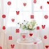 Cortina de Decoração para Casamento Adesivo de Personagem para Casamento Layout do Quarto de Casamento Mini Jogo de Jogo de Mão para Casamento Presente de Casamento Adesivo Decorativo Criativo para Janela