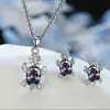 Set de Joyería Transfronterizo Pendientes de Tortuga de Dibujos Animados Pendientes para Mujer Collar con Colgante de Moda Joyería Set de Joyería de Animales