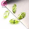 5A circón de color al por mayor 17# verde manzana 18# verde manzana intenso circón piedra desnuda 1.5*3 a 6*12mm gema