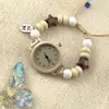 Reloj Nuevo Estudiante Femenina Reloj de Cuarzo Venta al por Mayor Estilo Dulce Ins Pulsera Tejida con Cuentas de Estrella Reloj Reloj Especial para Examen