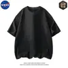 Suéter de Punto de Manga Corta de Alta Calidad Co-Branded de la NASA para Hombre, Verano Casual y Cómodo, Tendencia de Camiseta de Lujo de Gama Alta