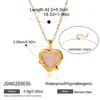 Collar con Colgante de Acero Inoxidable Rosa de Amor, Silencioso y Dulce, Accesorios para Cadena de Suéter de Mujer, Joyería Transfronteriza de Lujo Ligero de Alta Gama