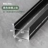 Riel para Puerta Corredera de Gabinete de Aleación de Aluminio de una Sola Vía, Rueda para Ranura Superior e Inferior de Puerta Corredera de Armario, No Requiere Ranurado, Funcionamiento Silencioso