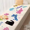 Bonita alfombrilla de bay window de dibujos animados, alfombra de cachemira sintética para dormitorio principal, alfombra de mesita de noche, alfombrilla de balcón, cojín de tatami, adecuada para todas las estaciones